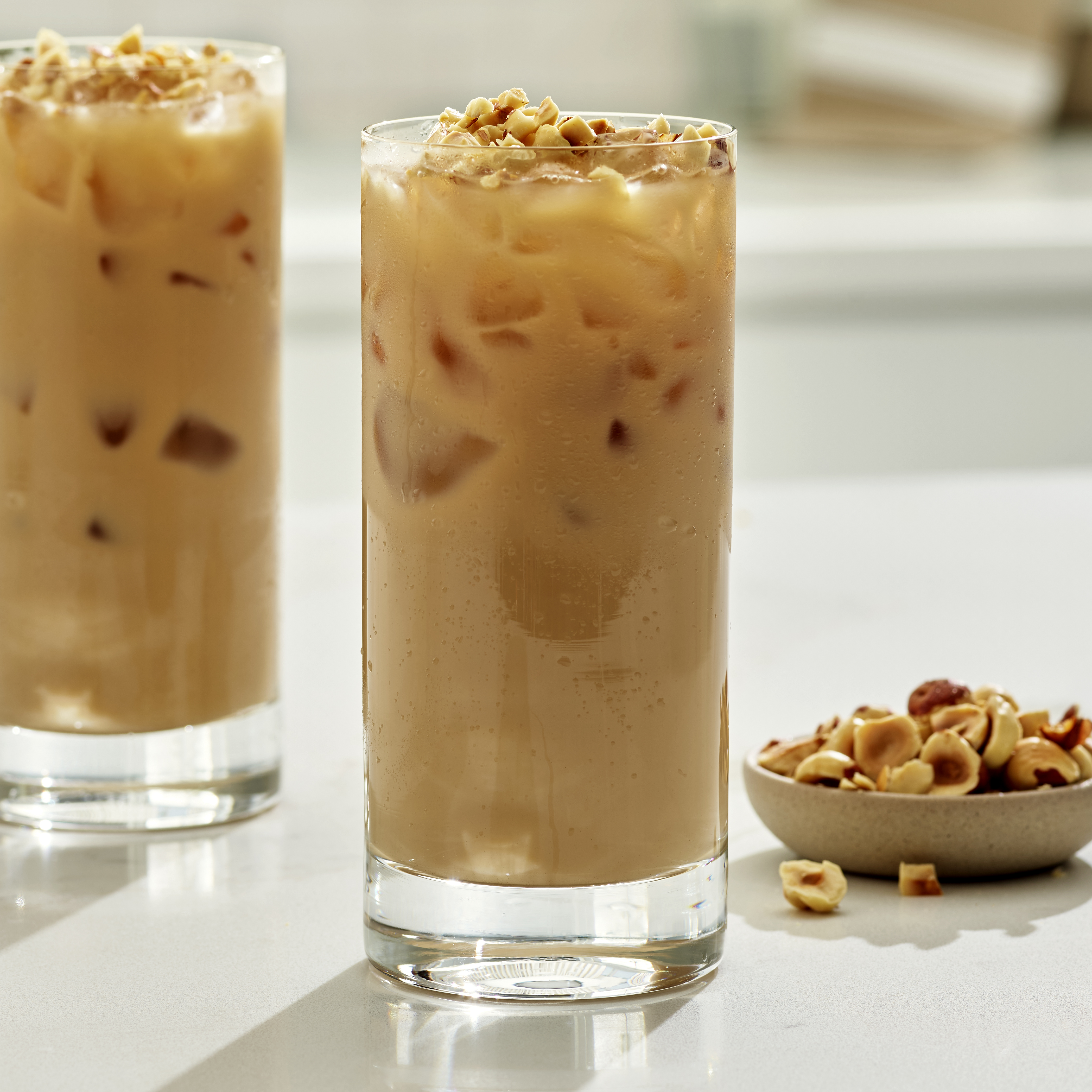 Hazelnut ice latte