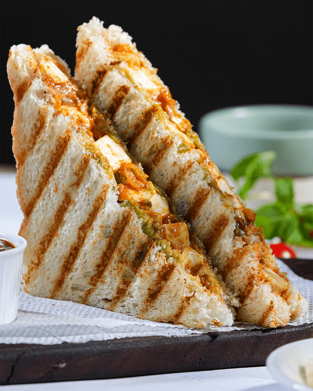 Paneer tikka Sandwich